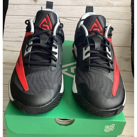 Nike Giannis Immortality 3  Men’s Athletic Basketball Shoes Black &amp; Red Size 13
