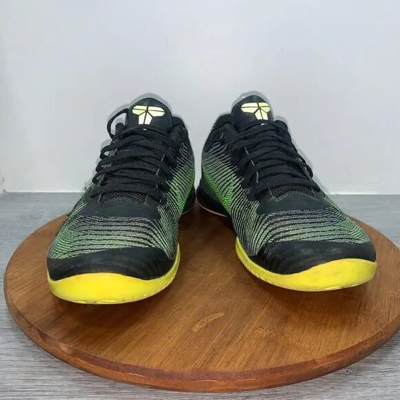 Nike Kobe Mentality 2 Men’s 8 Black Volt Green 818952-006 Basketball Shoes *FLAW