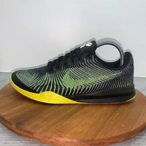 Nike Kobe Mentality 2 Men’s 8 Black Volt Green 818952-006 Basketball Shoes *FLAW