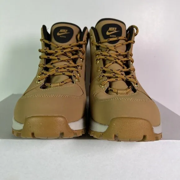 Nike Manoa Leather Boots Men's Size 8 Water Resistant Wheat Tan 454350-700