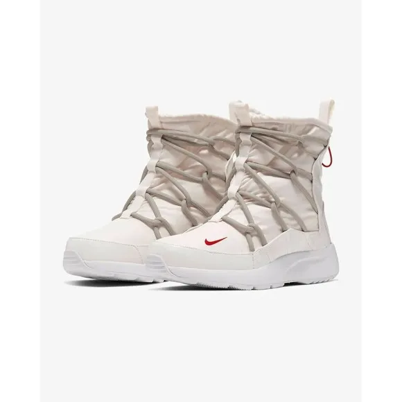 NIKE TANJUN HIGH RISE &quot;BOOTS&quot; Women Size 9 PHANTOM-GYM RED-SAND AO0355-005 NEW