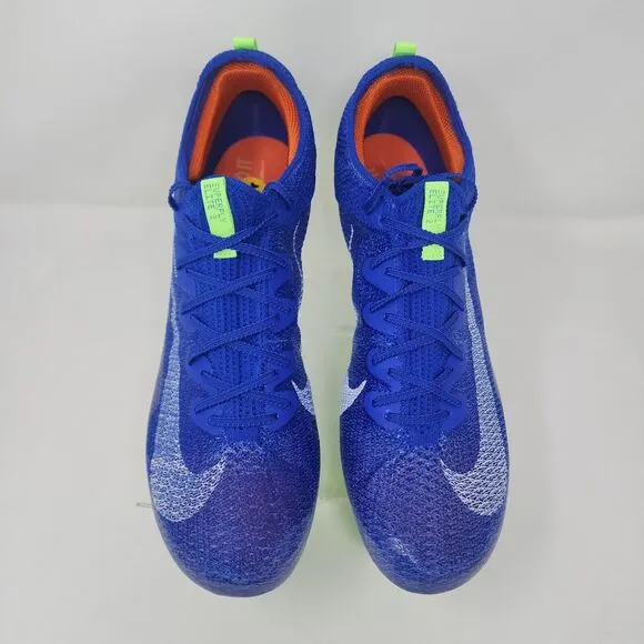 Nike Track &amp; Field Shoes Mens 13 Racer Blue Zoom Superfly Elite 2 Logo Spikes