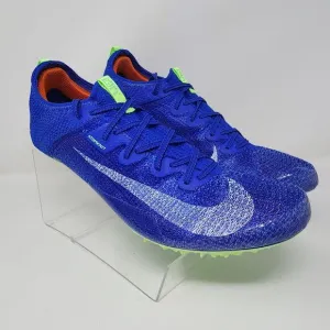 Nike Track &amp; Field Shoes Mens 13 Racer Blue Zoom Superfly Elite 2 Logo Spikes