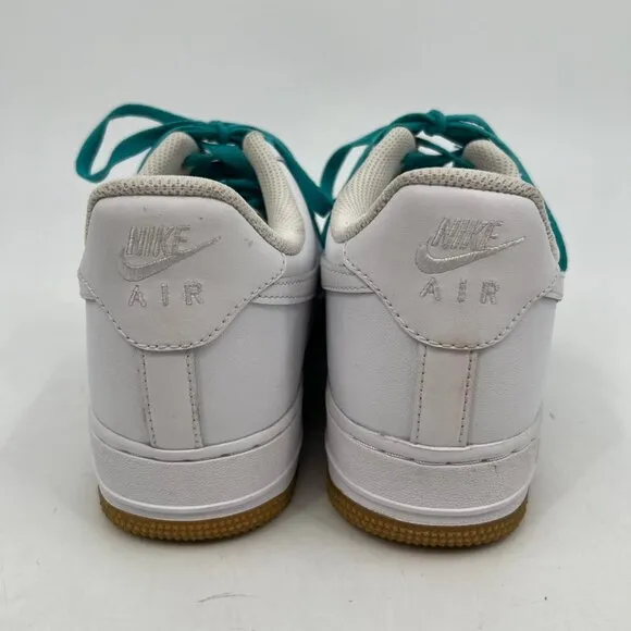Nike White and Blue Air Force 1 Sneakers | Size 8.5