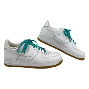 Nike White and Blue Air Force 1 Sneakers | Size 8.5