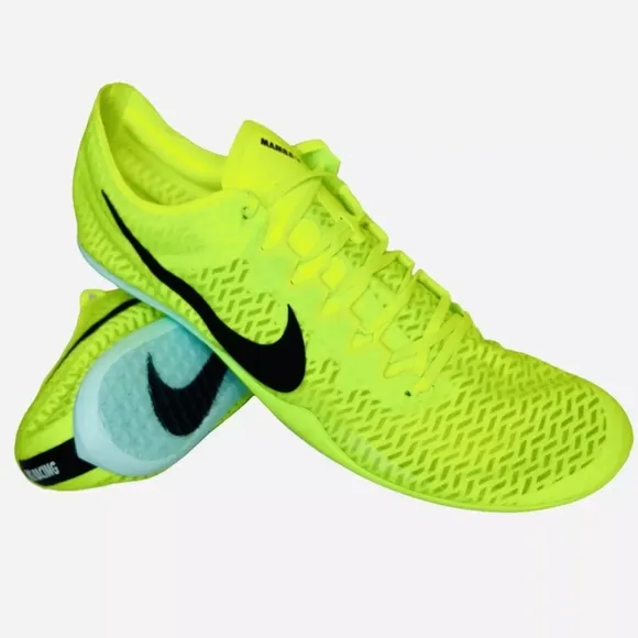 Nike Zoom Mamba V Mens Track Spikes Shoes Volt Green Field DR9945-700 Size 13