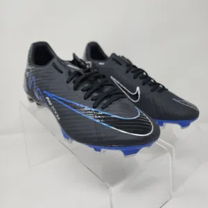 Nike Zoom Mercurial Vapor 15 Academy Soccer Cleats Mens 5.5 Black Logo Spell Out