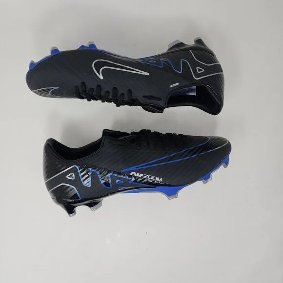 Nike Zoom Mercurial Vapor 15 Academy Soccer Cleats Mens 5.5 Black Logo Spell Out