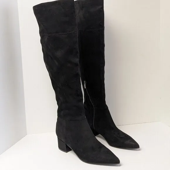 Nine West Maner Over-The-Knee Boots, Black, Women's 10