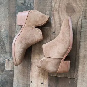 Nisolo Mia Everyday Ankle Boots Taupe Suede Sz 7 Women