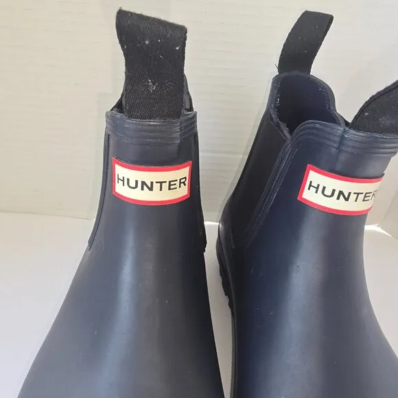 *NO INSOLES* Hunter Original Chelsea Waterproof Rain Boots Men Sz10  Col…