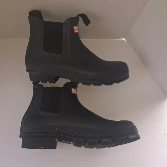 *NO INSOLES* Hunter Original Chelsea Waterproof Rain Boots Men Sz10  Col…