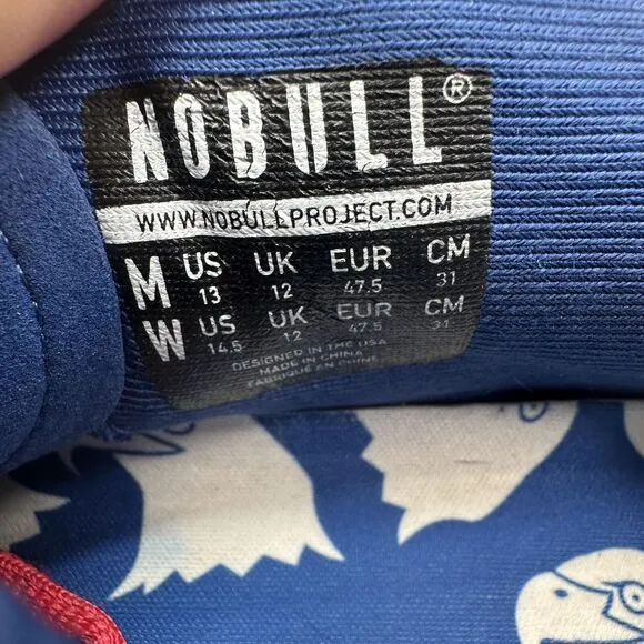 Nobull Flag Outwork Mens 13 Shoe Athletic Shoe Blue Red American Flag Patriotic