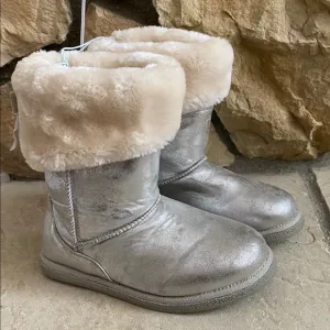 NORDSTROM RACK SILVER BOOTS