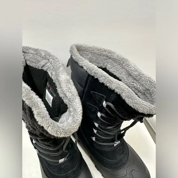 North Face Heat Seeker 200 Gram Insulation Black Snow Boots Women 5 Waterproof