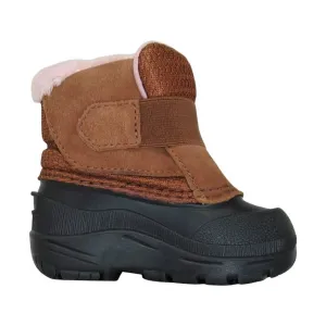 North Face Kids' Toddler Alpenglow II Winter Boots - Pinecone Brown/Peach Pink