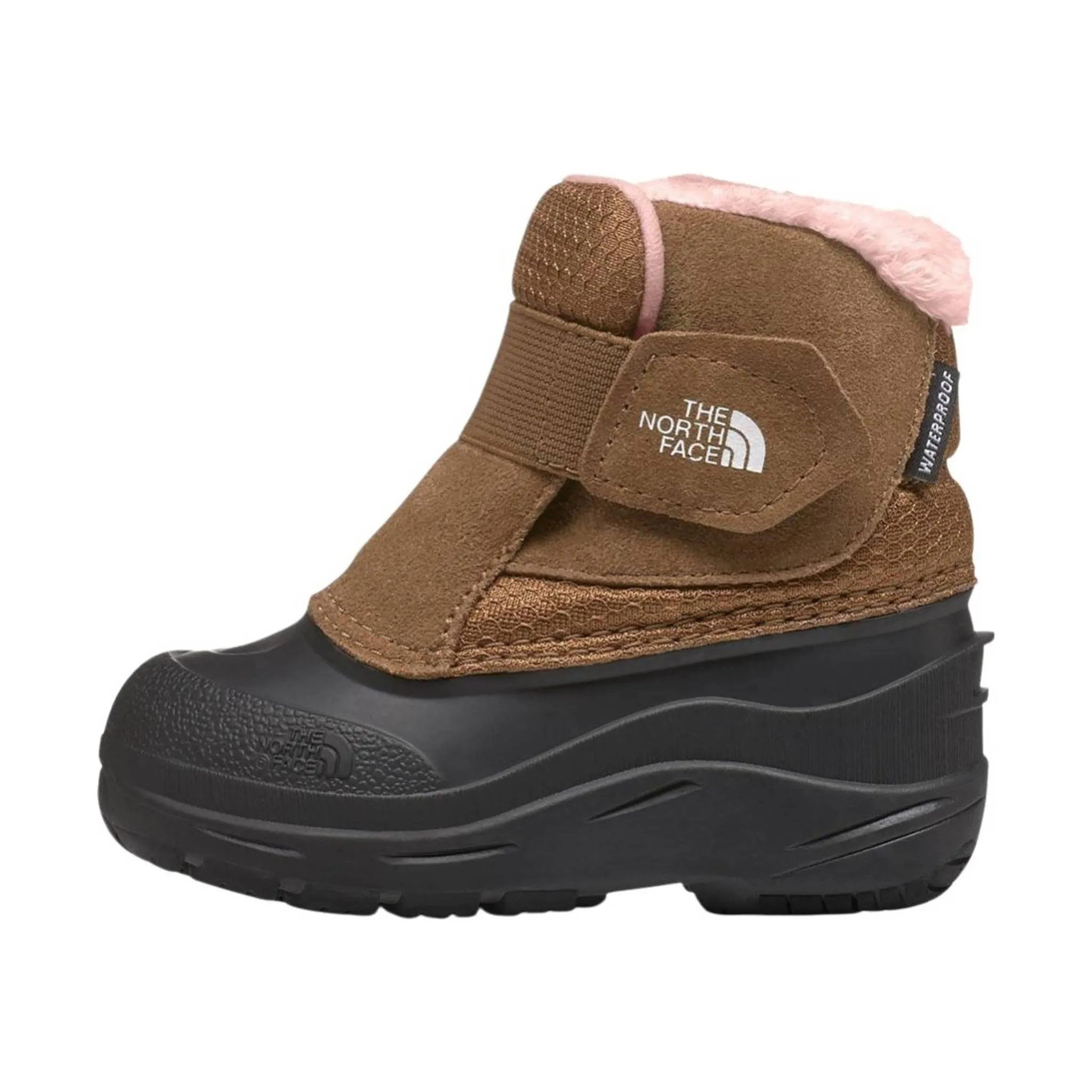 North Face Kids' Toddler Alpenglow II Winter Boots - Pinecone Brown/Peach Pink