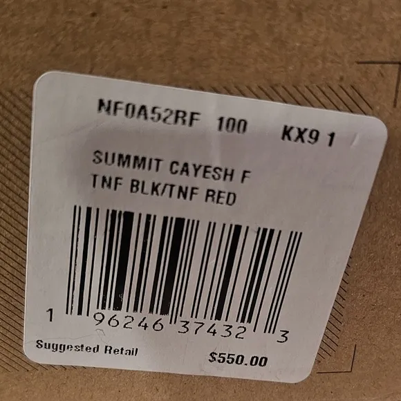 North Face Summit Series Cayesh FUTURELIGHT Boots Black Men Size 10 New No Lid