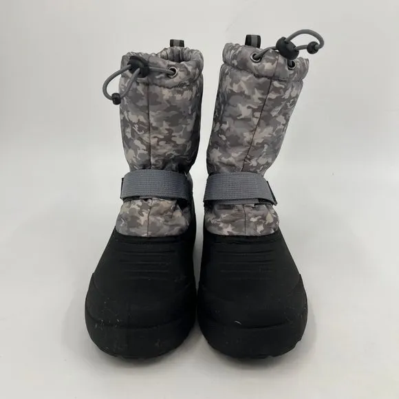 Northside Gray &amp; Black Waterproof Camouflage Snow Boots | For Boys Size 6