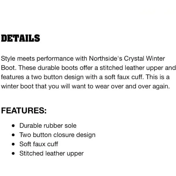 Northside Crystal Winter Boots