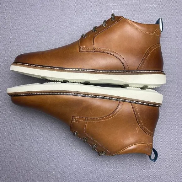Nunn Bush Leather Ridgetop Plain Toe Chukka Boots Men 10XW