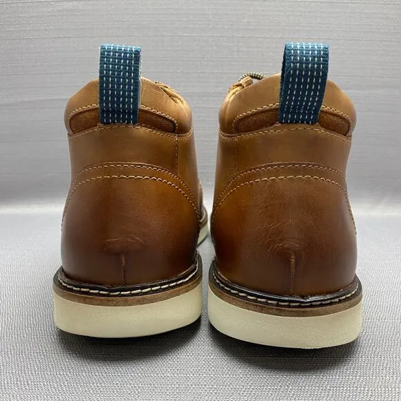 Nunn Bush Leather Ridgetop Plain Toe Chukka Boots Men 10XW