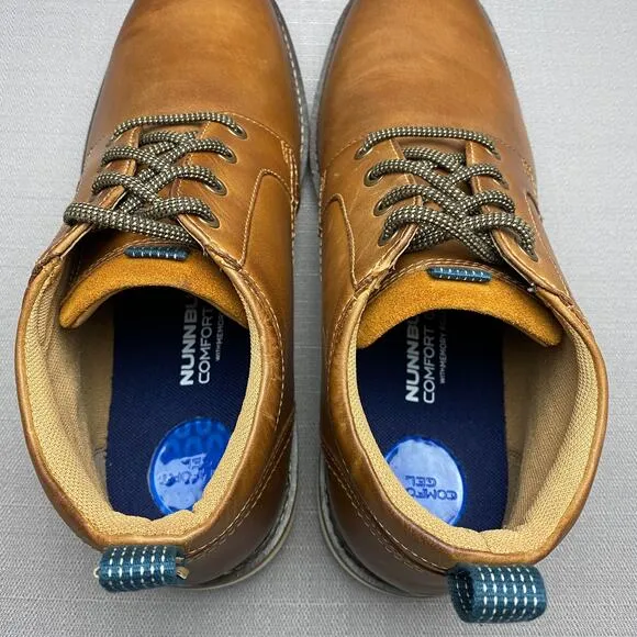 Nunn Bush Leather Ridgetop Plain Toe Chukka Boots Men 10XW