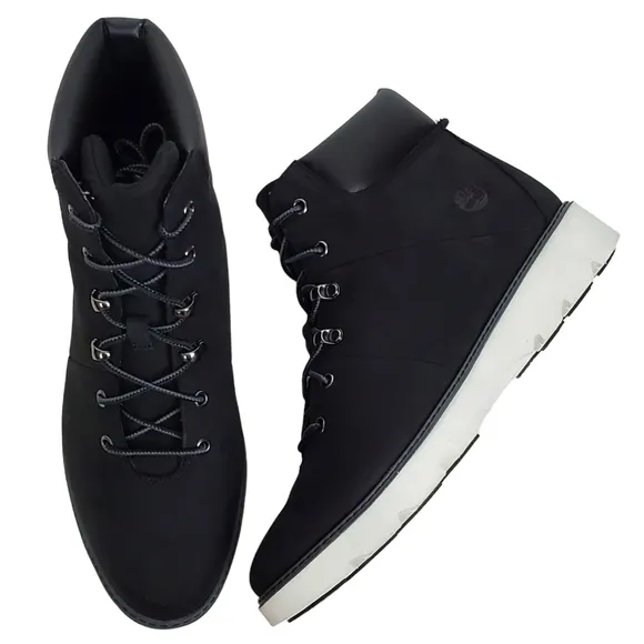 NWB Timberland Keeley field nubuck lace mid hiking boots black classic outdoor