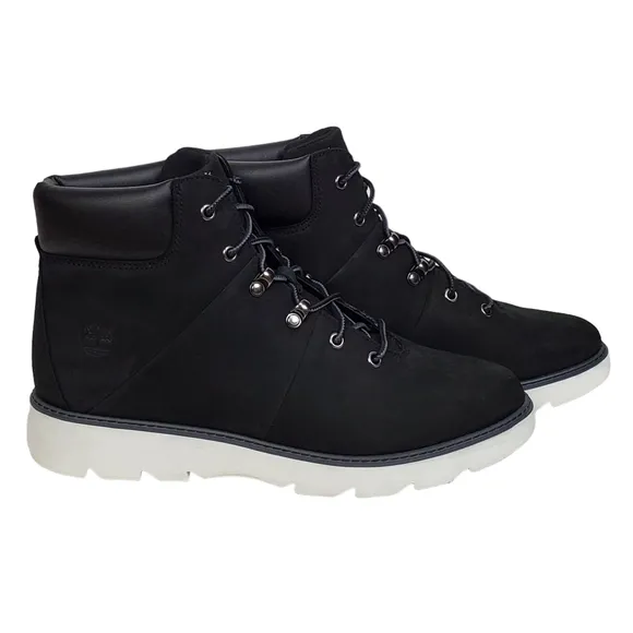 NWB Timberland Keeley field nubuck lace mid hiking boots black classic outdoor
