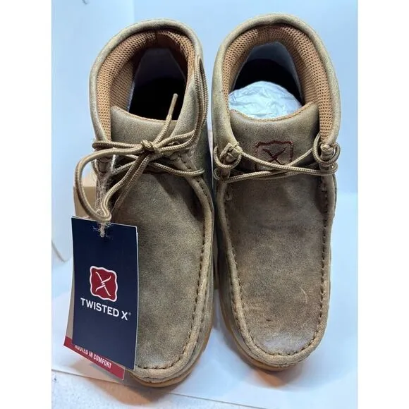 NWB Twisted X Boots Leather Driving Mocs Bomber Sunflower Embroidery Women 5.5 M