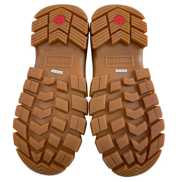 NWOB Hunter Intrepid Insulated Short Snow Bootie in White Willow &amp; Gum Size 11