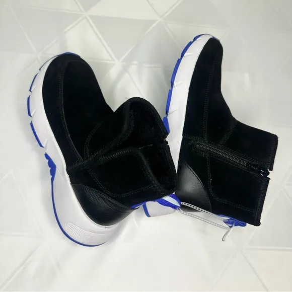 NWOB Nurture Women's Rainier Suede Cold Weather Platform Booties Black Size 6M