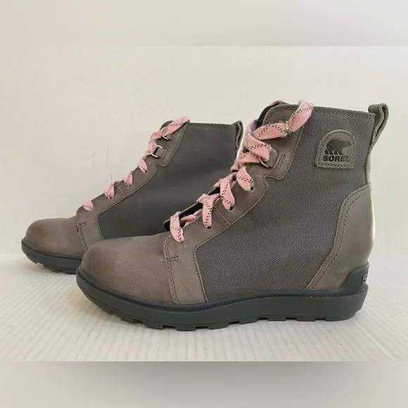 NWOB Sorel Evie II Lace Wedge Booties Size 8