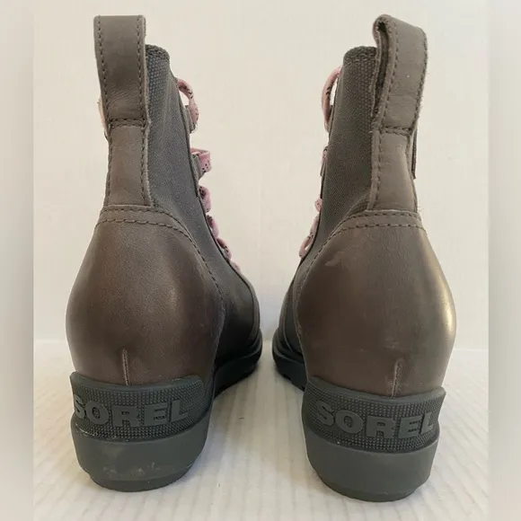 NWOB Sorel Evie II Lace Wedge Booties Size 8