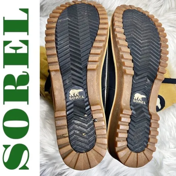 NWOB SOREL Tivoli High II Insulated Faux Fur Mid Calf Winter Boots Tan, Size 9.5
