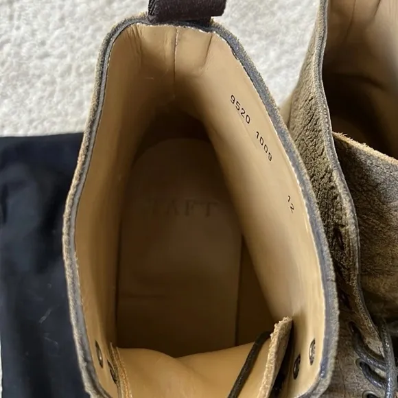 NWOB TAFT Dragon Leather Boots In Rust (Brown) Men's - Size 12 (EU45)