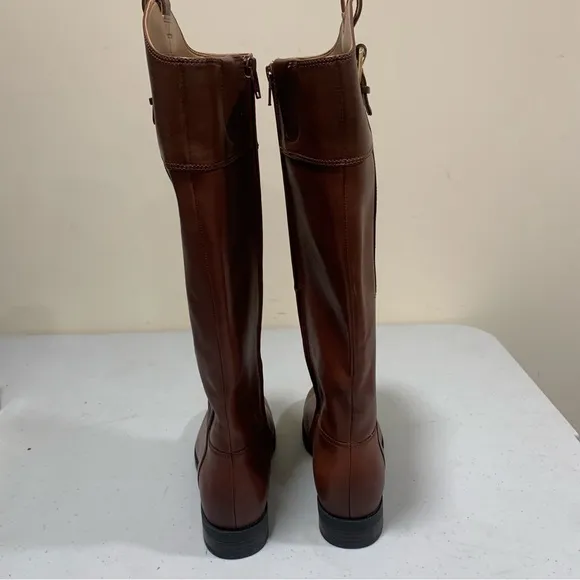 NWOB Vionic Phillipa Women High Shaft Boot 6.5 brown leather ridding boots 2207
