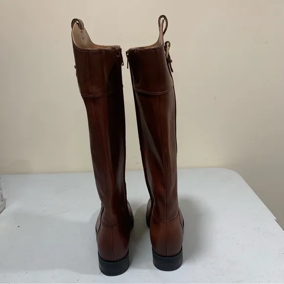 NWOB Vionic Phillipa Women High Shaft Boot 6.5 brown leather ridding boots 2207