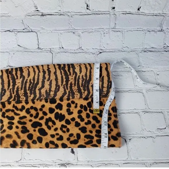 NWOB Antonio Melani Leather Animal Print Fur boots
