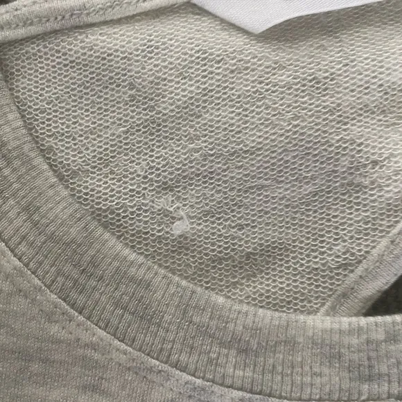 NWOT Athleta S Heather Grey Oversized Sweater Cross Twist Open Back So Soft