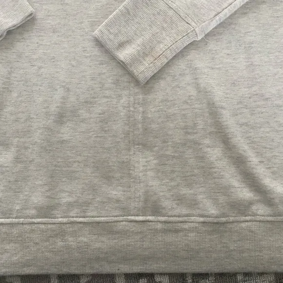 NWOT Athleta S Heather Grey Oversized Sweater Cross Twist Open Back So Soft