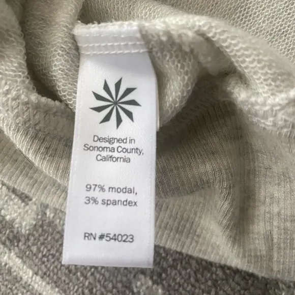 NWOT Athleta S Heather Grey Oversized Sweater Cross Twist Open Back So Soft