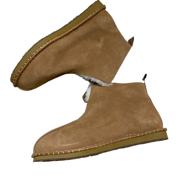 NWOT Australia luxe collective homework suede men boots shearling size US8