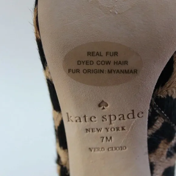 NWOT Kate Spade Leopard Floral Fur Boots NO BOX