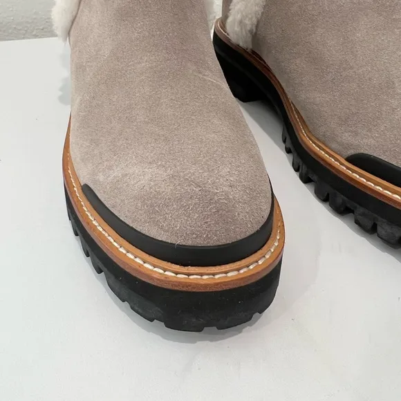 NWOT Marc Fisher LTD Iggie Women's Leather‎ Ankle Chelsea Boots Taupe size 10