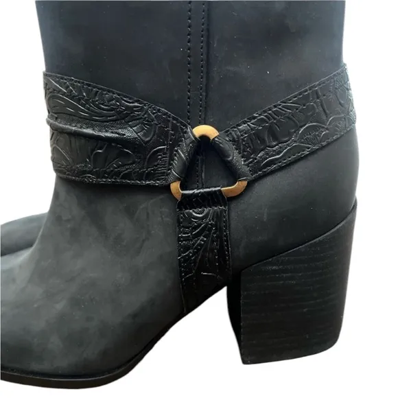 NWOT Vionic Vienne Carnelia Over the Ankle Black Boots Sz 9