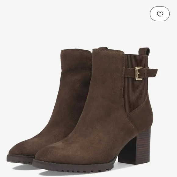 NWOT Women’s Blondo Brown Suede Tamara Waterproof Booties – Sz 8.5