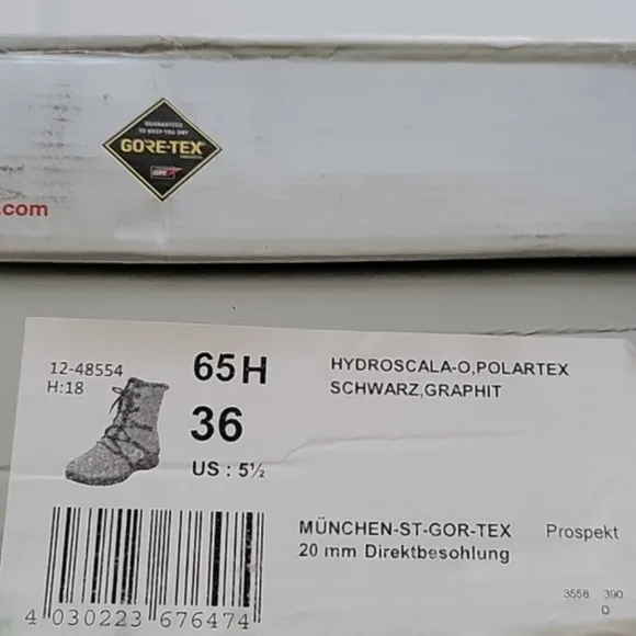 NWT Ara Gore-Tex Faux-Fur Waterproof Ankle Boot Size US 5.5 EU 36