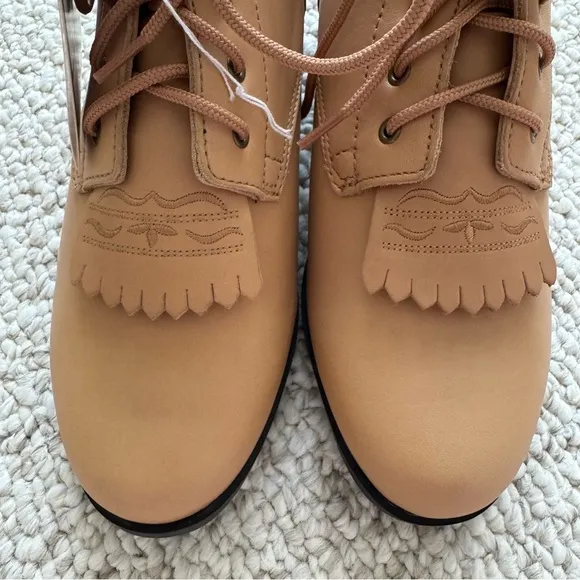 NWT Ariat Heritage Lacer II Lace-Up Roper Leather Boots Tan Size 7
