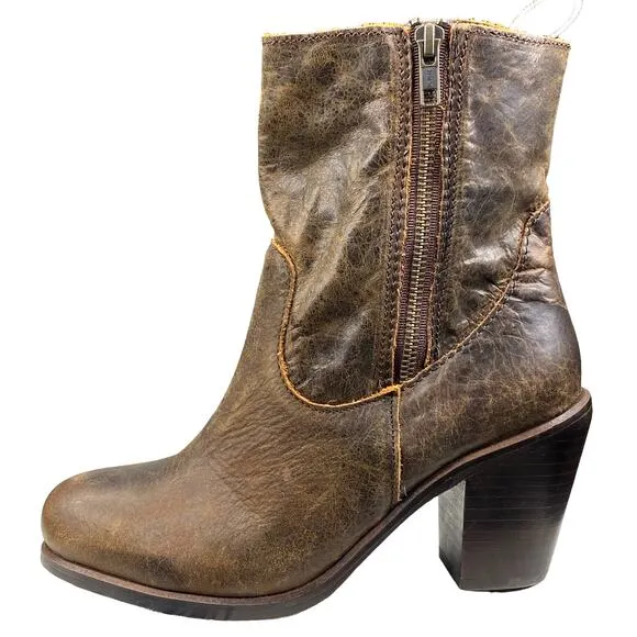 NWT Corral Women's Rosalie Indie Spirit Brown Western Ankle Boot Size US 7
